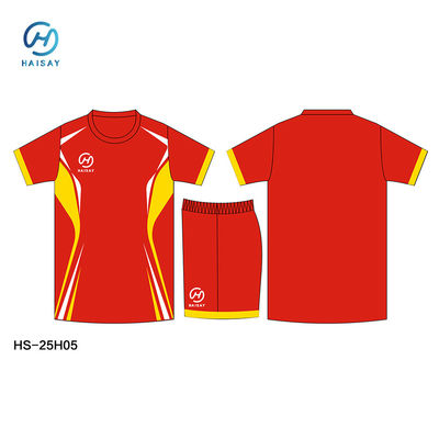 Short Sleeve V-neck Red Jersey Kit Dominate the Field Inspire Fans and Create Unforgettable Red-Hot Moments